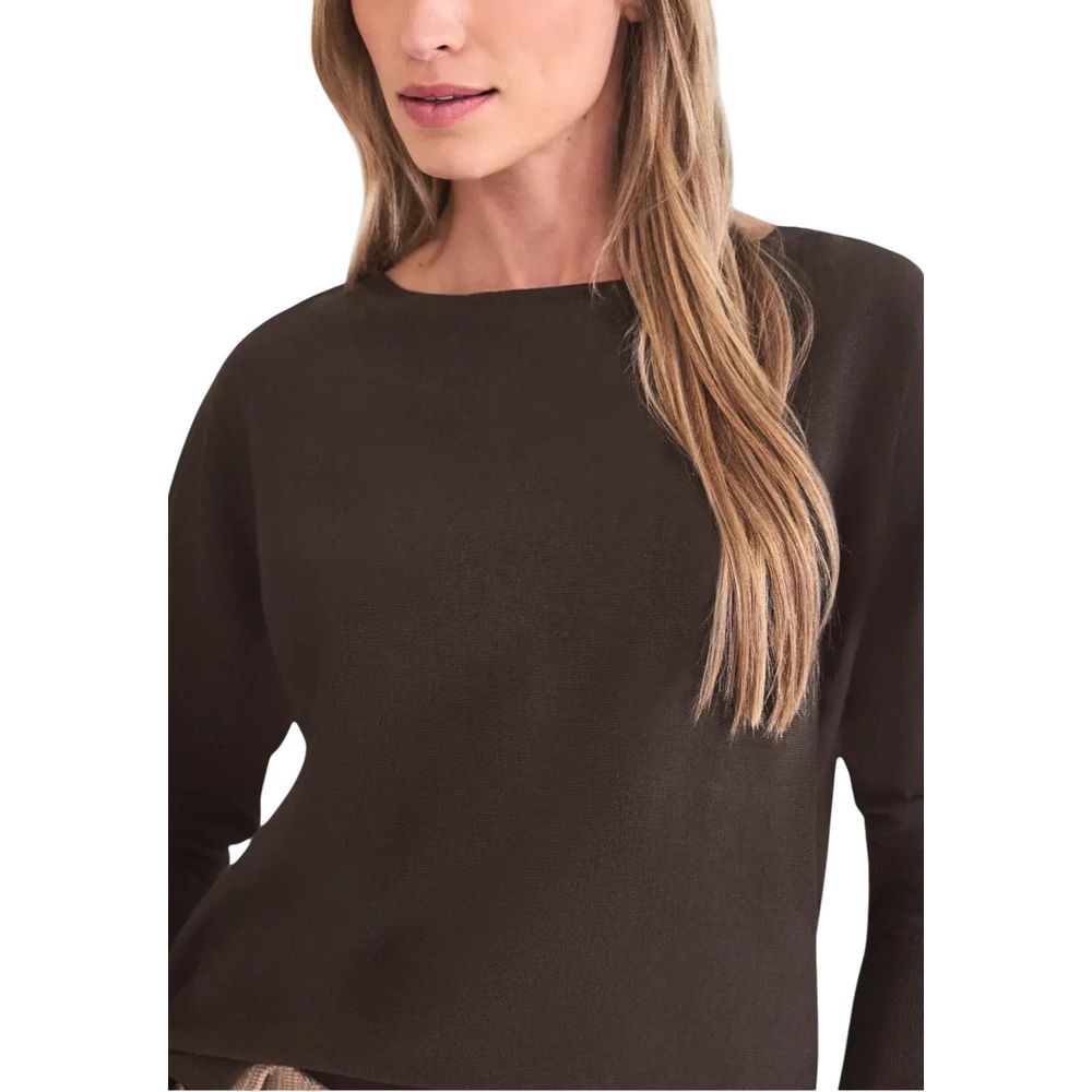 Street One Brown Viscose Sweatshirt - Luxe Nova