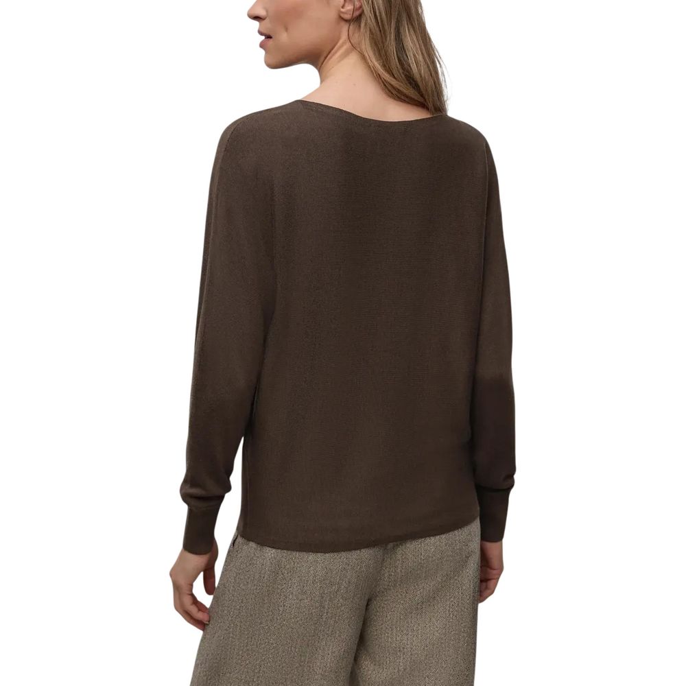 Street One Brown Viscose Sweatshirt - Luxe Nova