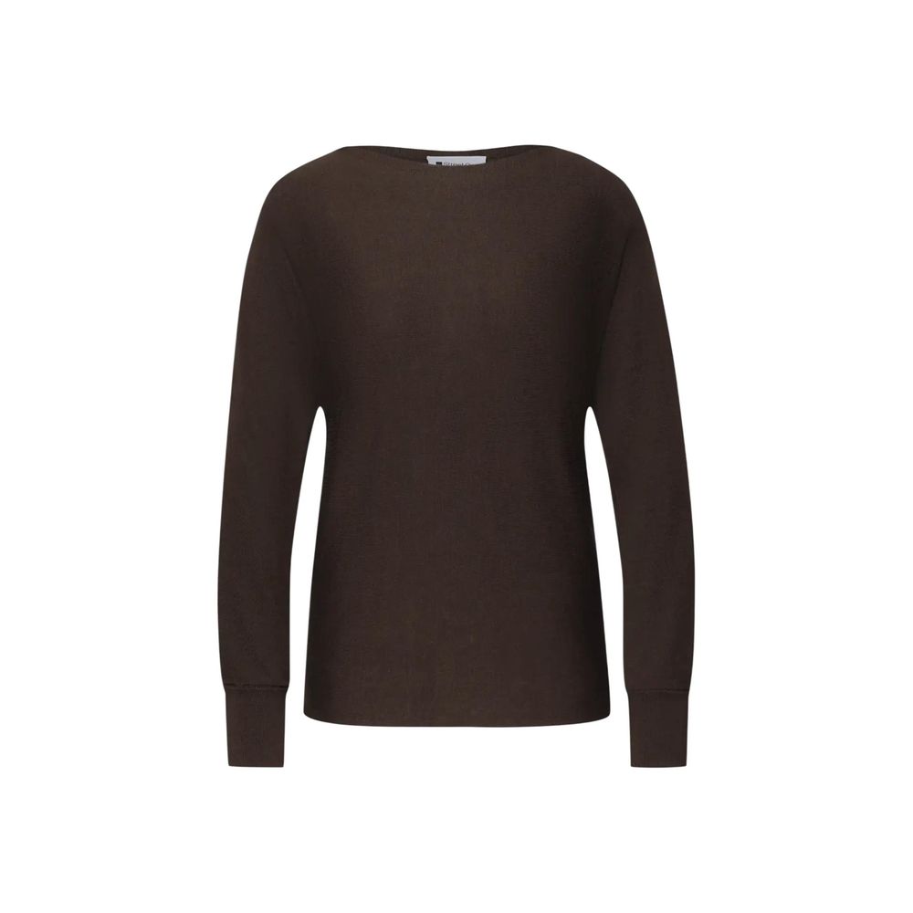 Street One Brown Viscose Sweatshirt - Luxe Nova