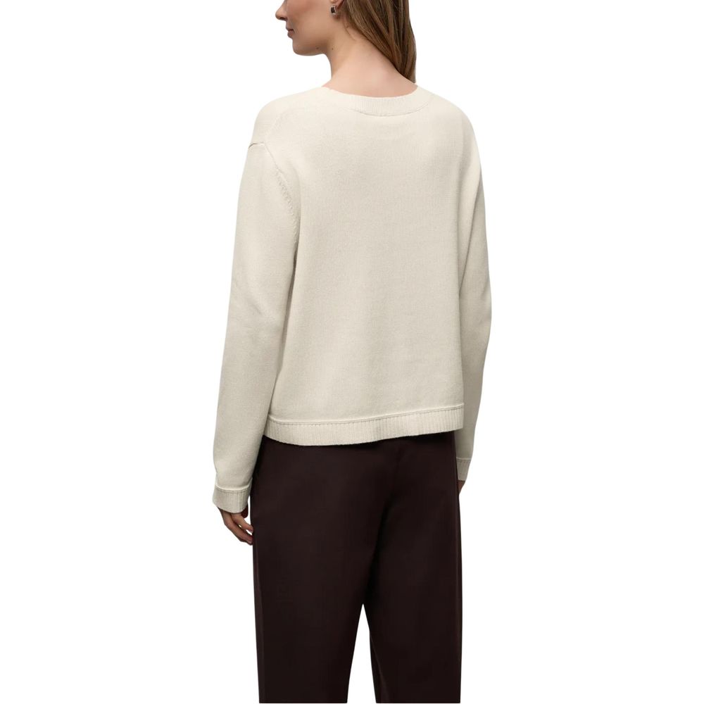Street One Beige Cotton Sweatshirt - Luxe Nova