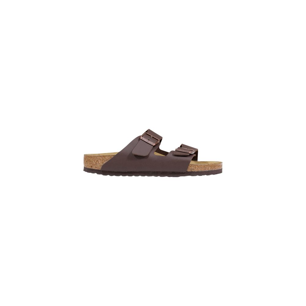 Birkenstock Brown Synthetic Flat Sandals - Luxe Nova