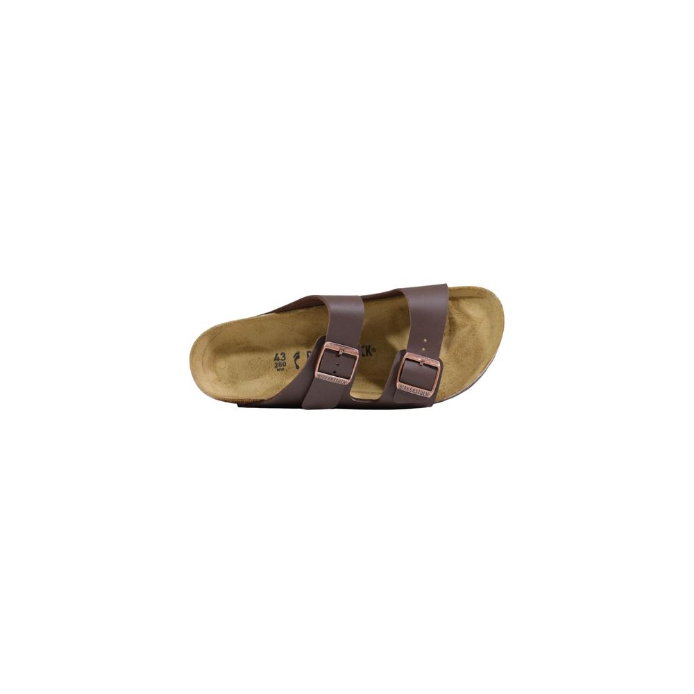 Birkenstock Brown Synthetic Flat Sandals - Luxe Nova