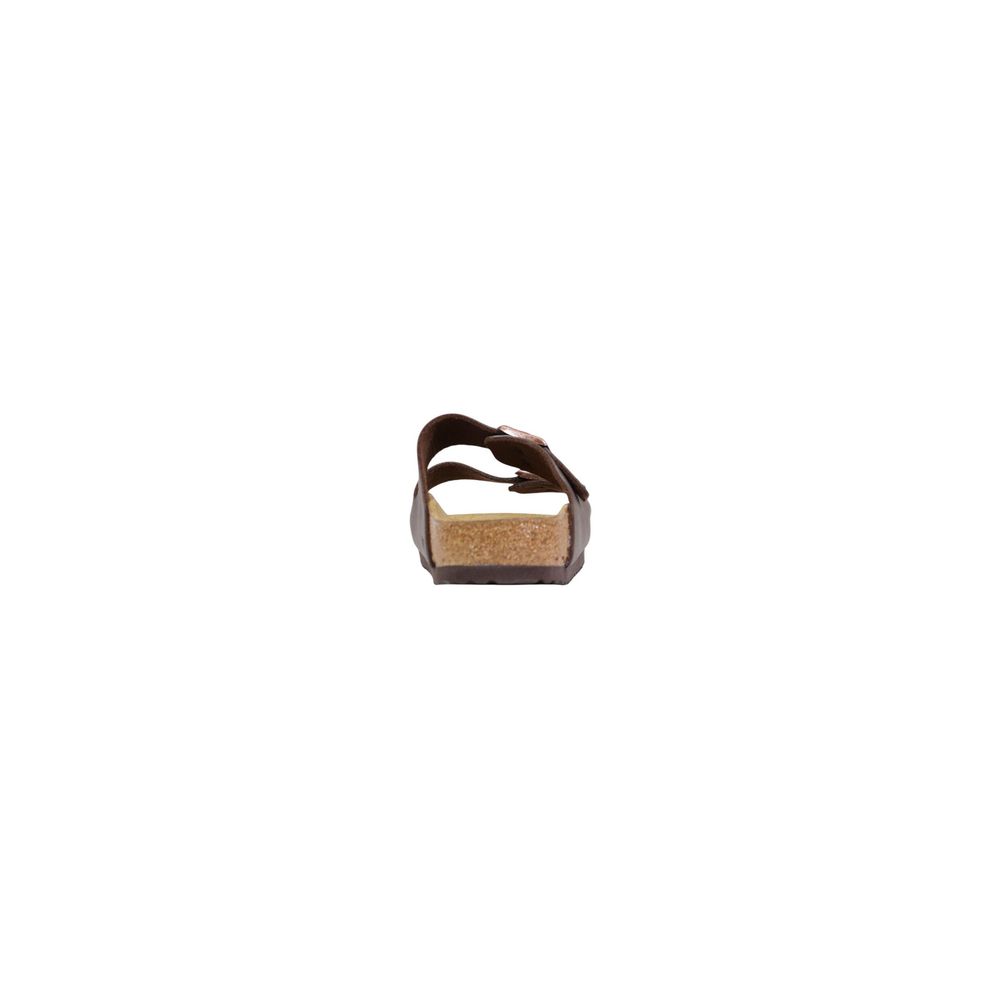 Birkenstock Brown Synthetic Flat Sandals - Luxe Nova