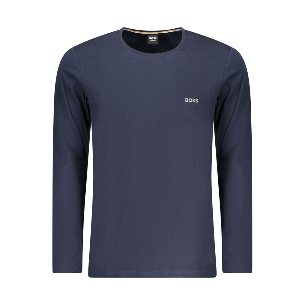 Hugo Boss Blue Cotton Men's T-Shirt - Luxe Nova