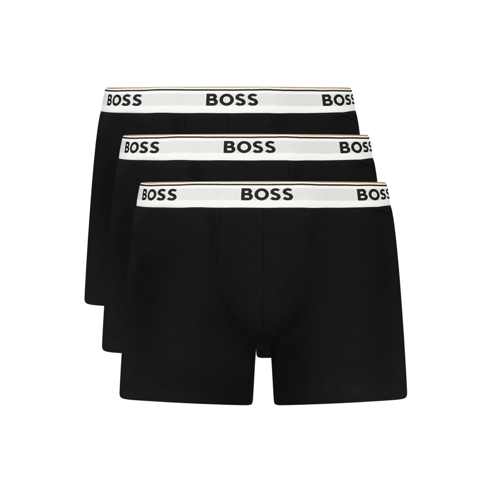 Hugo Boss Black Cotton Men Boxer - Luxe Nova