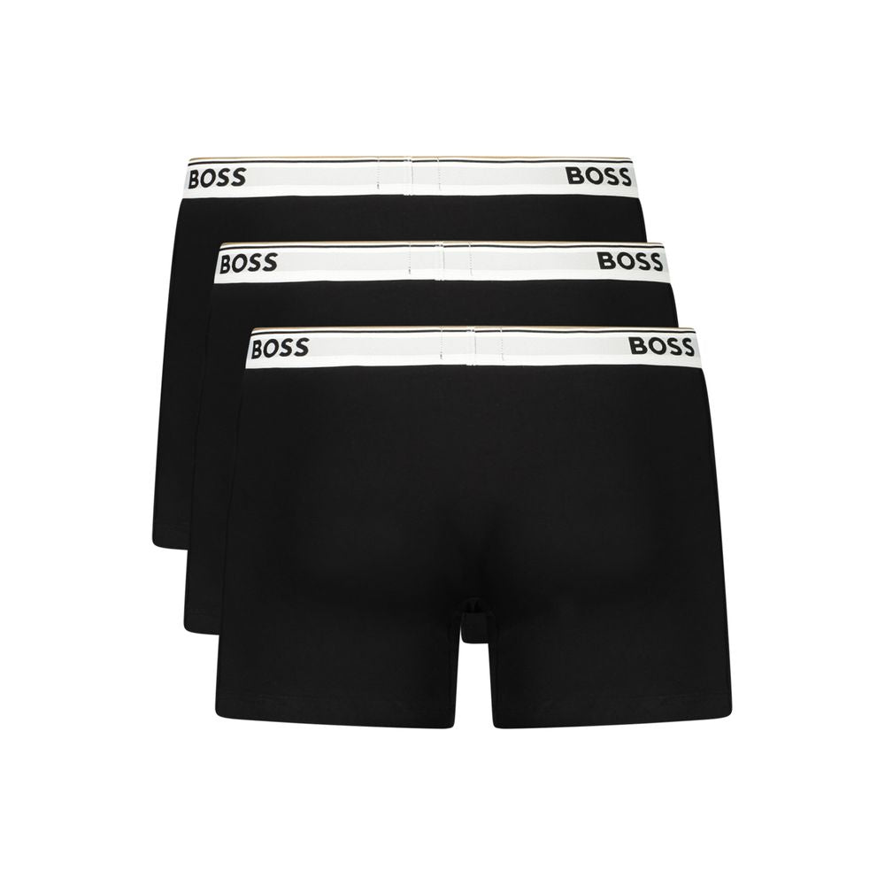Hugo Boss Black Cotton Men Boxer - Luxe Nova