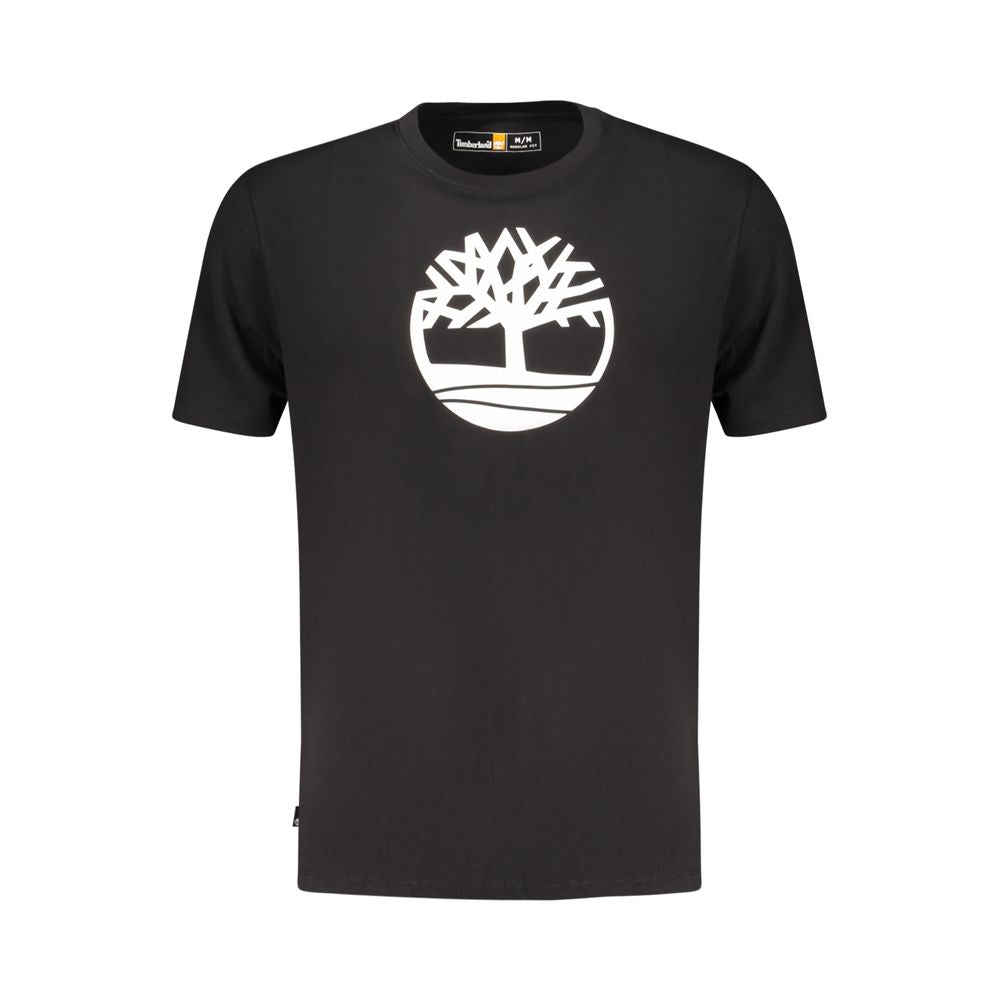 Timberland Black Cotton Men's T-Shirt - Luxe Nova