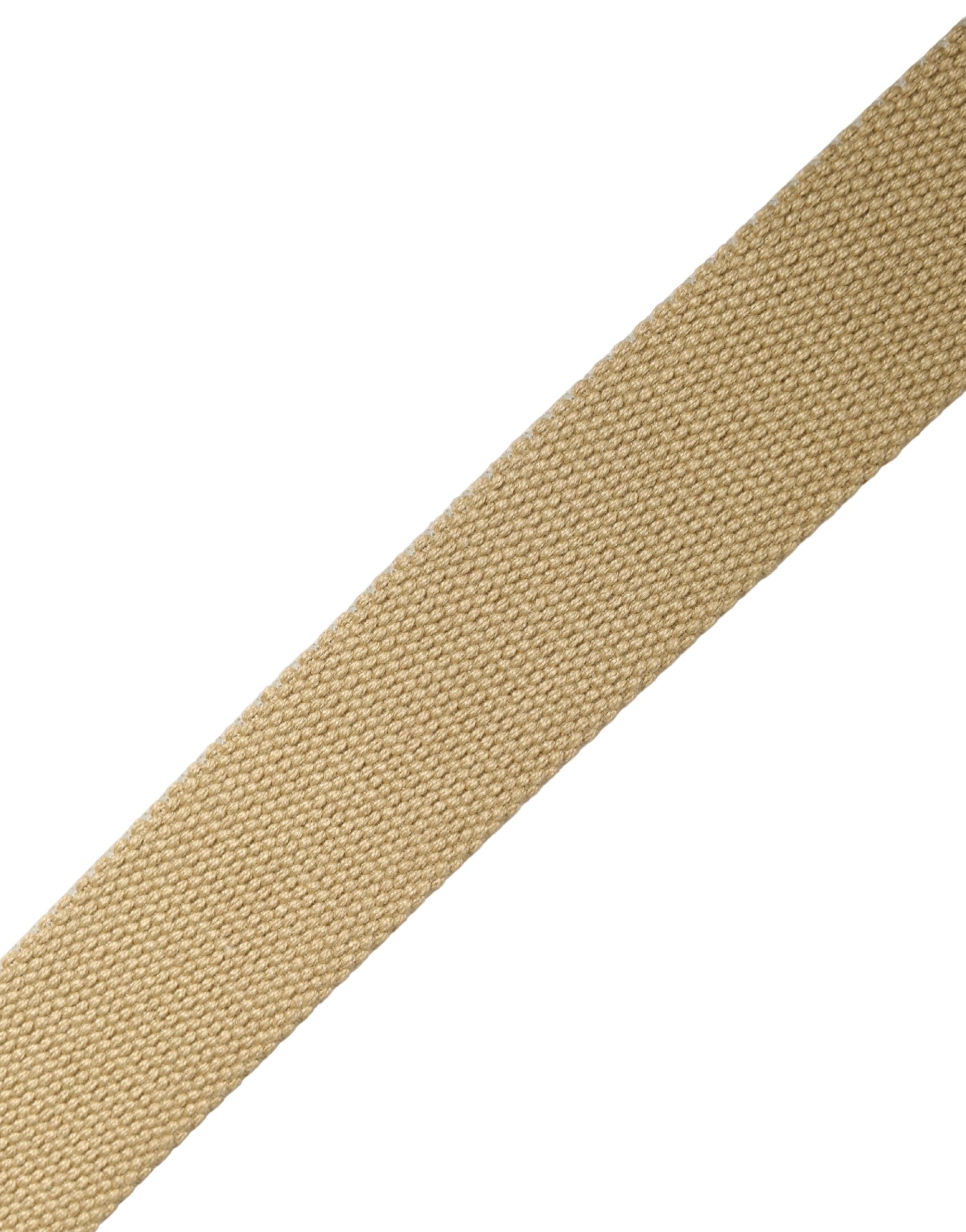 GF Ferre Men Beige Canvas Silver Metal Buckle Cintura Belt - Luxe Nova