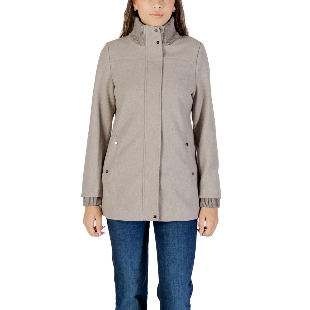 Street One Gray Polyester Coat - Luxe Nova