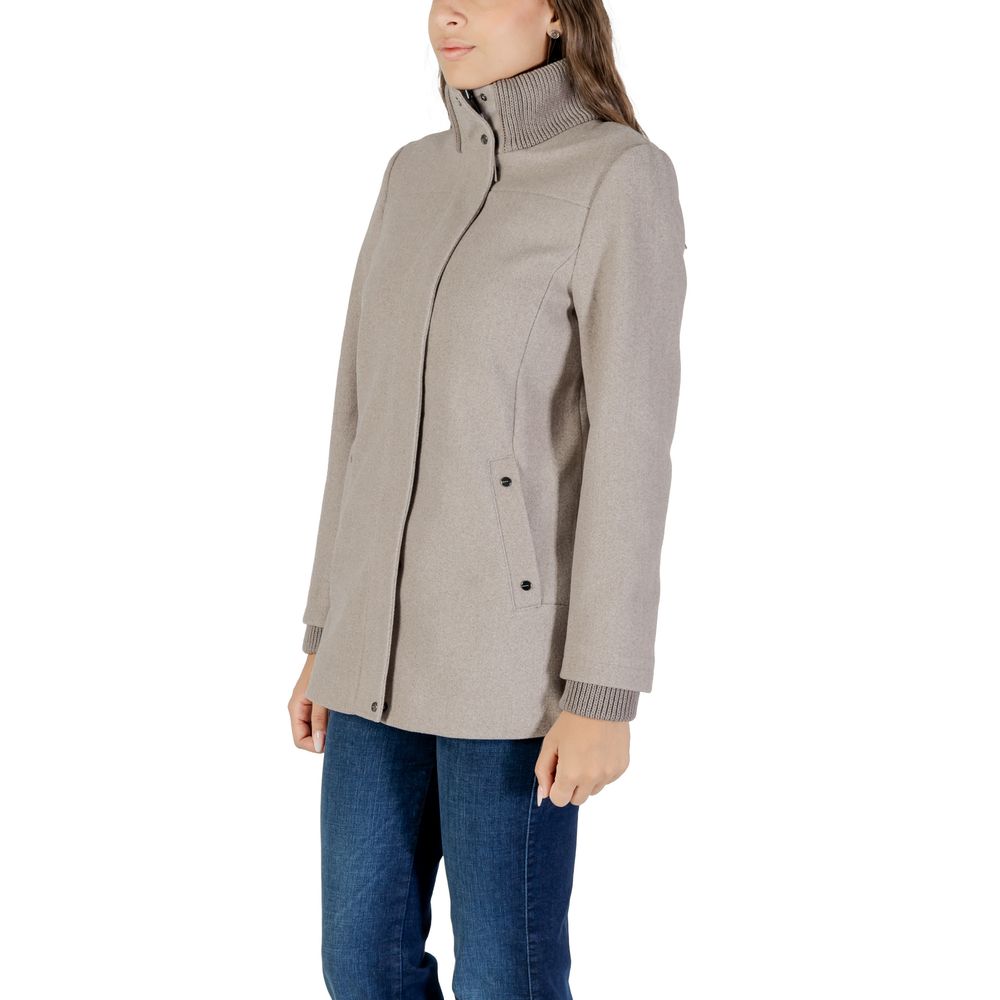 Street One Gray Polyester Coat - Luxe Nova