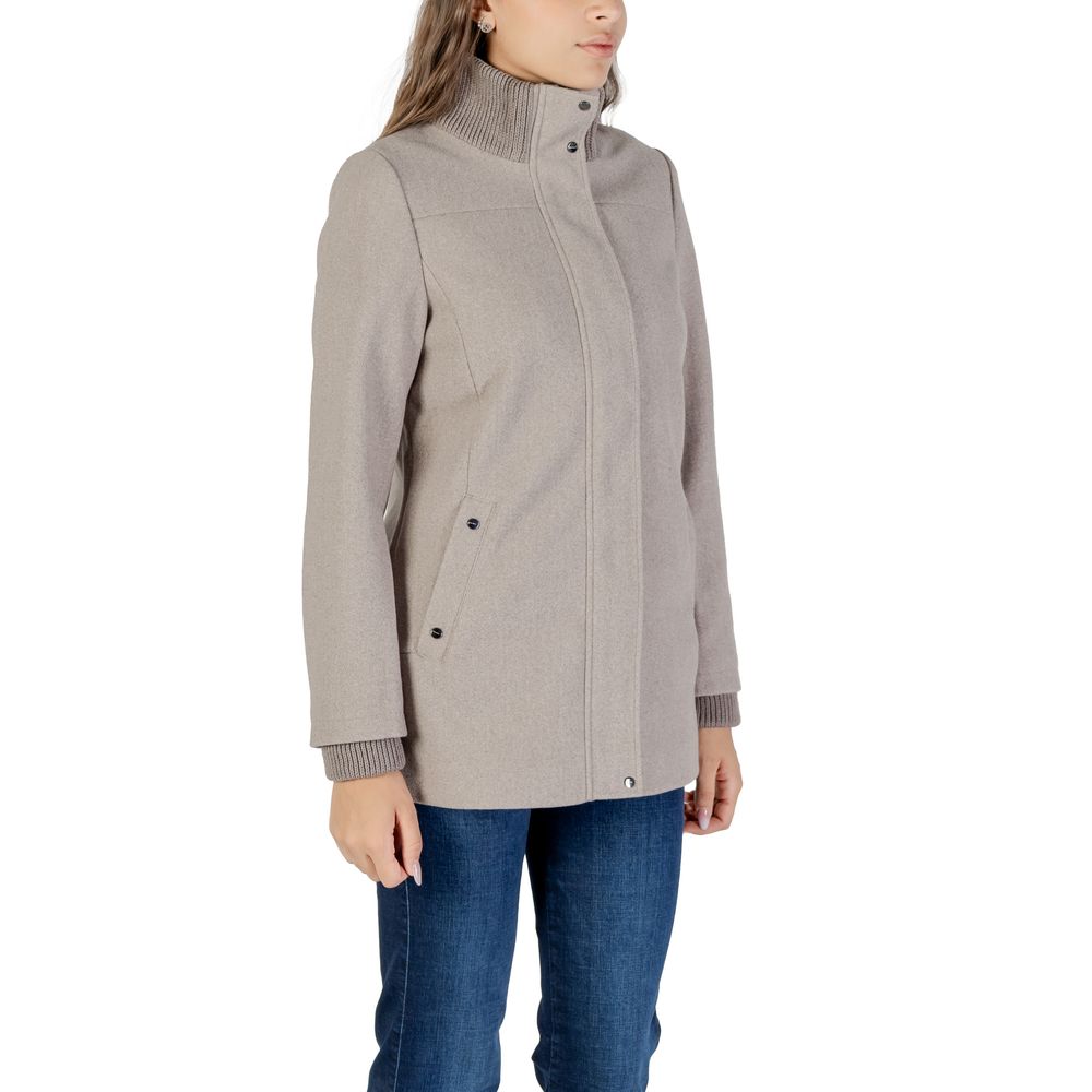 Street One Gray Polyester Coat - Luxe Nova