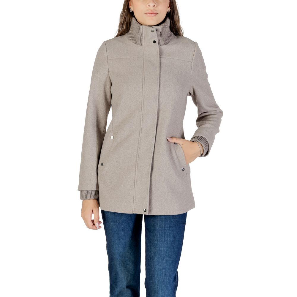 Street One Gray Polyester Coat - Luxe Nova