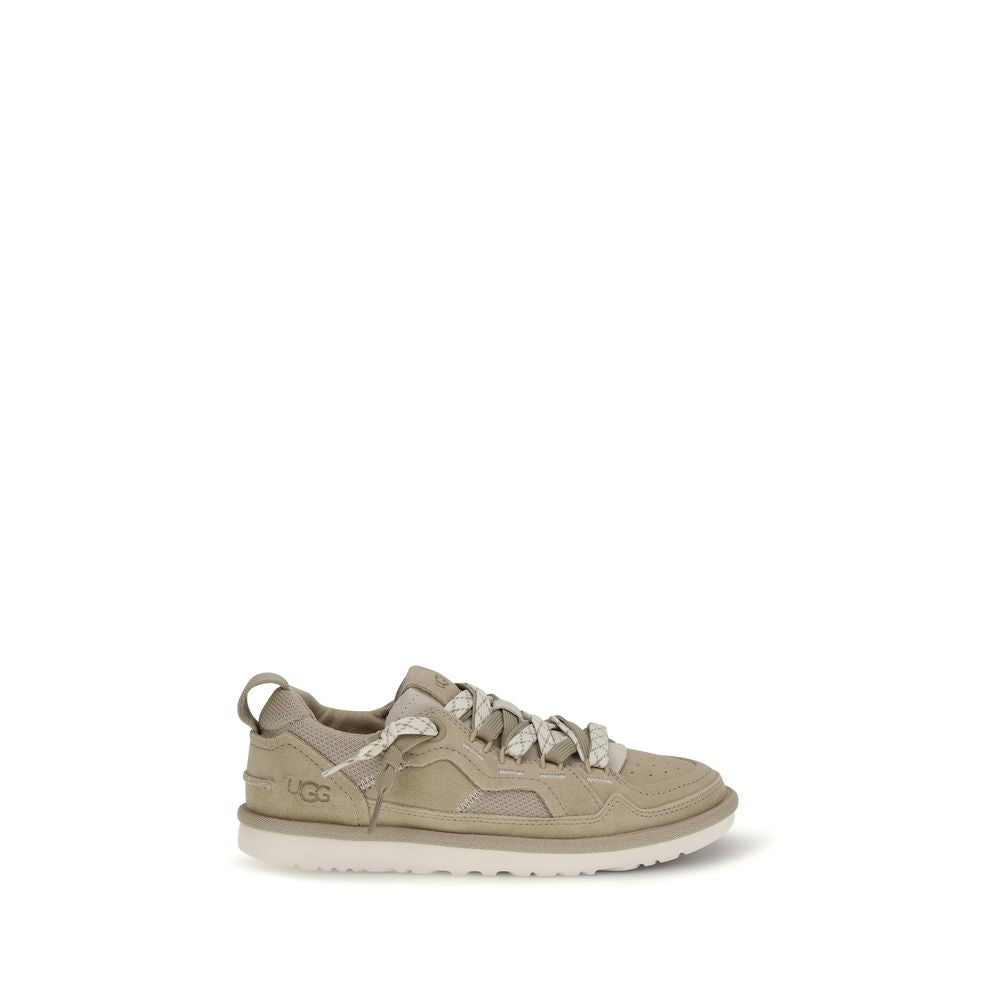 UGG Beige Calf Leather Bos Taurus Sneakers - Luxe Nova
