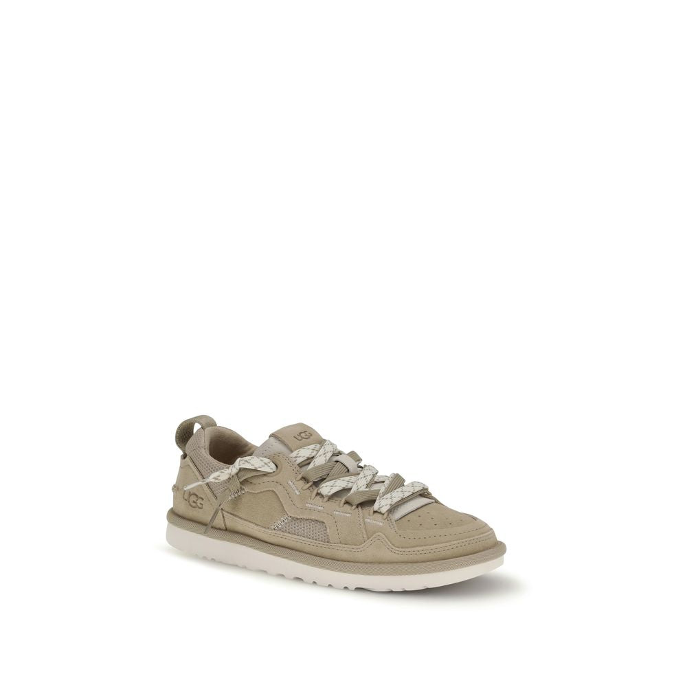 UGG Beige Calf Leather Bos Taurus Sneakers - Luxe Nova