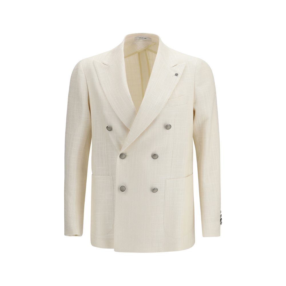 Tagliatore Beige Viscose Blazer - Luxe Nova