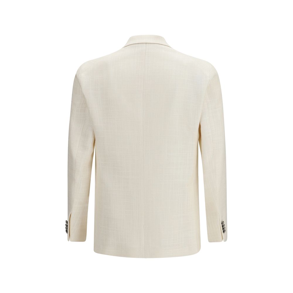 Tagliatore Beige Viscose Blazer - Luxe Nova