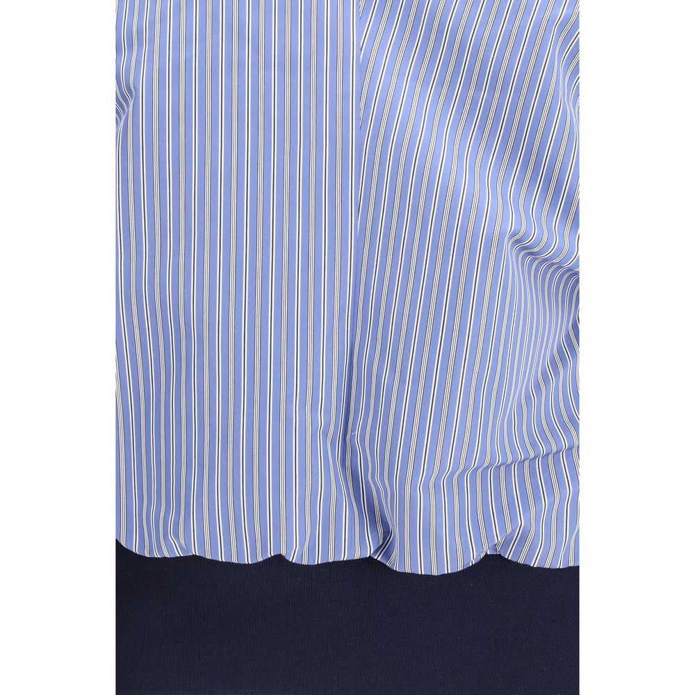 Sacai Blue Polyester Pattern Shirt - Luxe Nova
