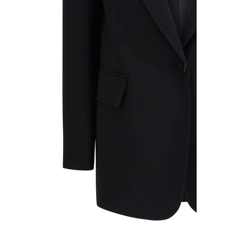 Max Mara Black Triacetate Blazer - Luxe Nova