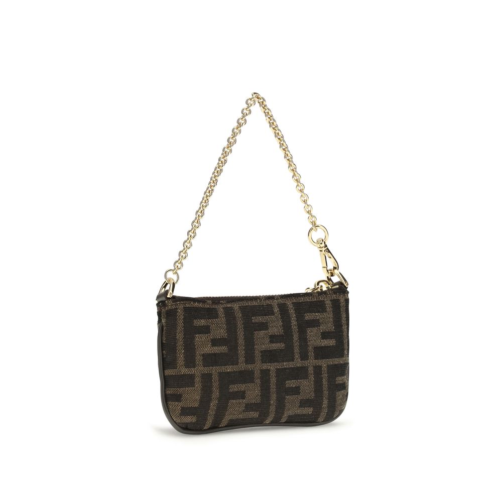 Fendi Brown Polyester Shoulder Bag