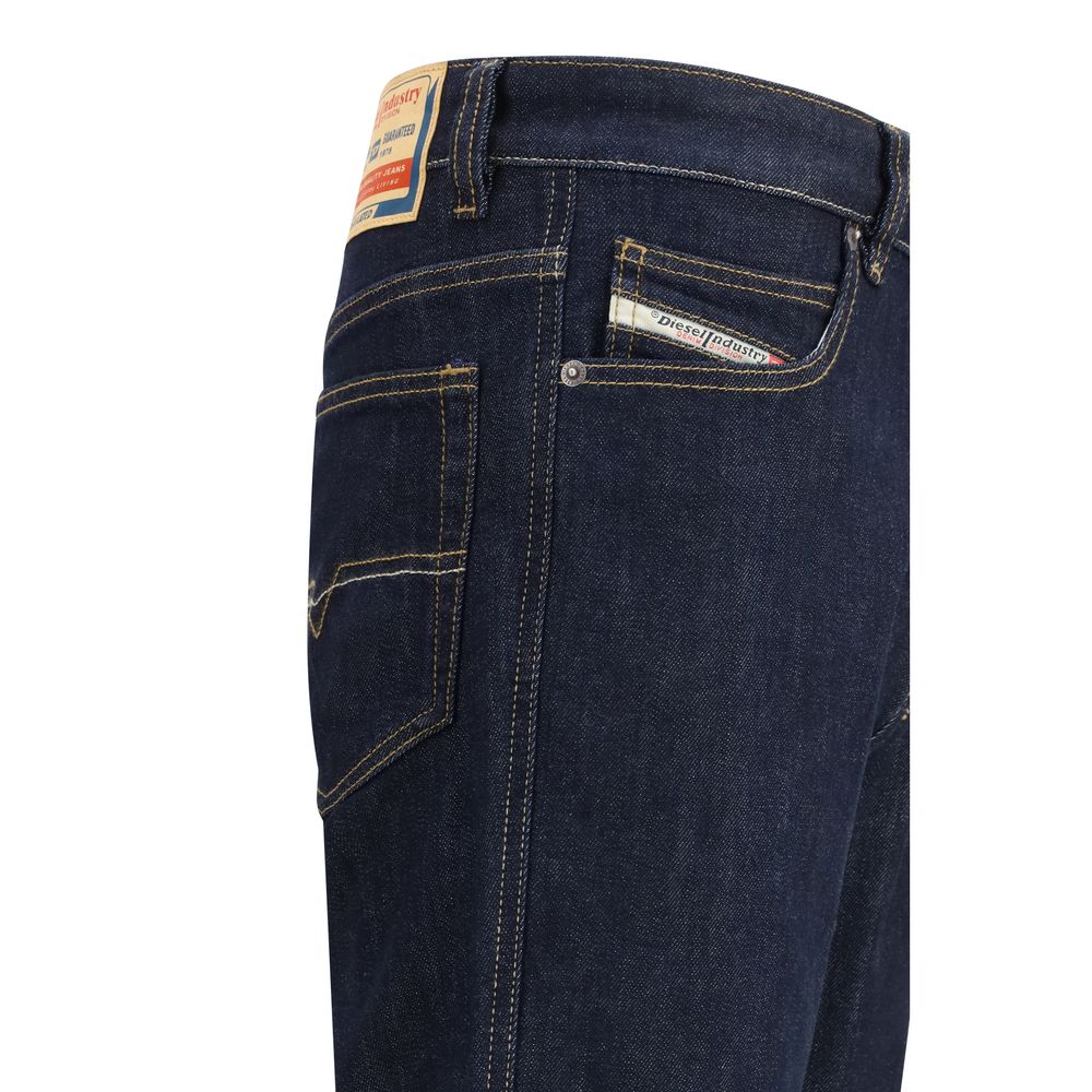 Diesel Black Cotton Slim Fit Jeans - Luxe Nova