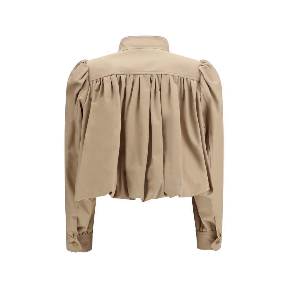 Chloé Beige Cotton Jackets And Coat - Luxe Nova