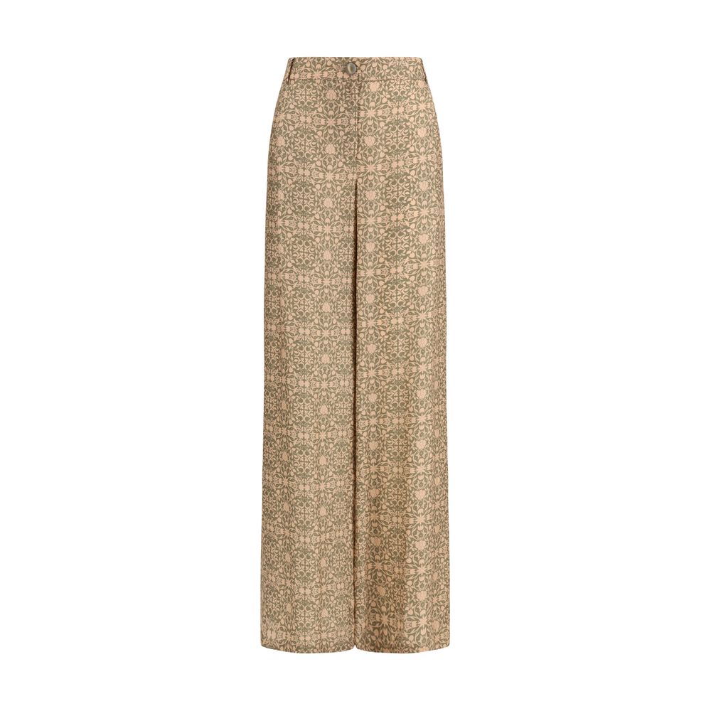 Kristina Ti Multicolor Viscose Casual Pants - Luxe Nova