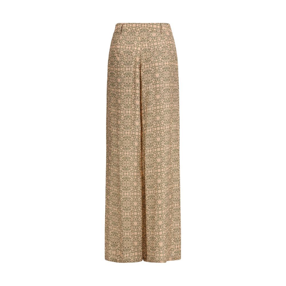 Kristina Ti Multicolor Viscose Casual Pants - Luxe Nova