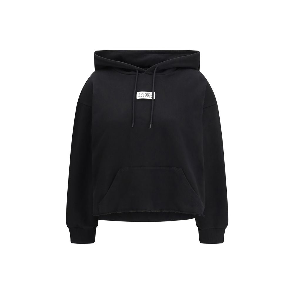 MM6 Black Cotton Sweatshirt - Luxe Nova