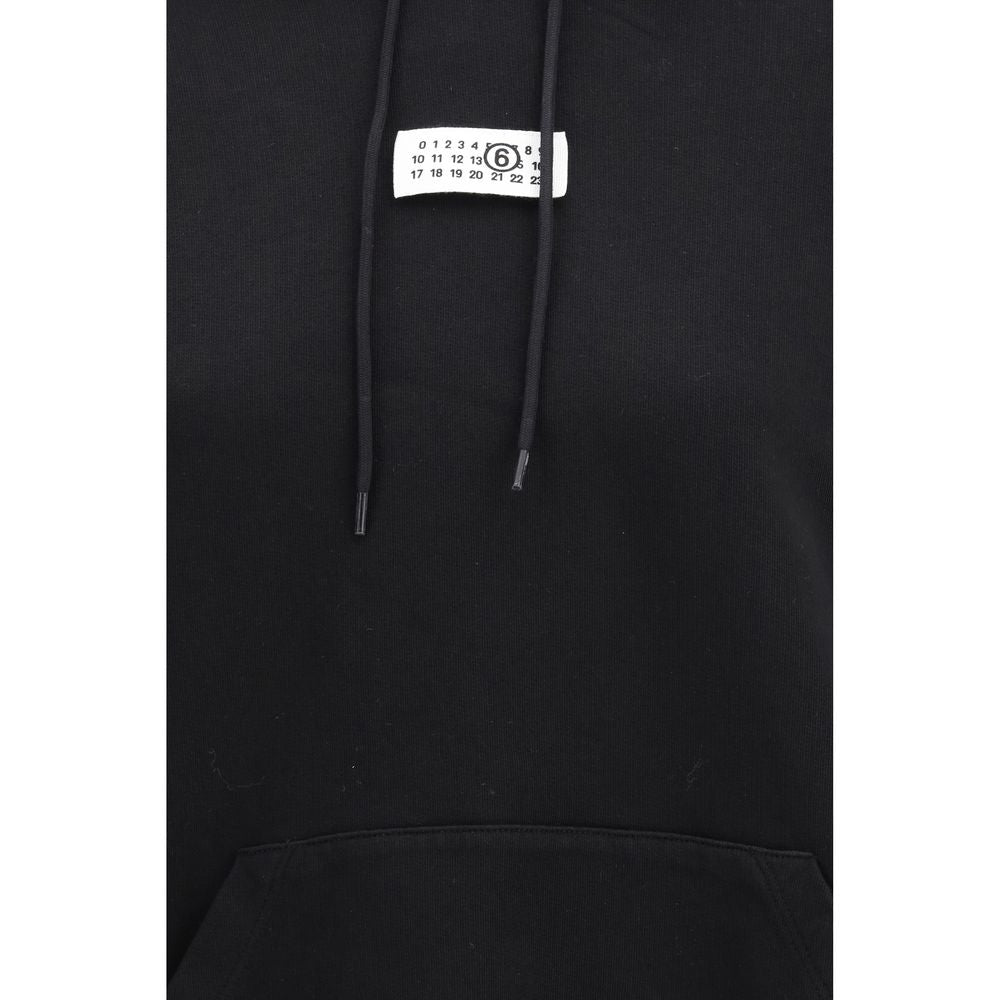 MM6 Black Cotton Sweatshirt - Luxe Nova