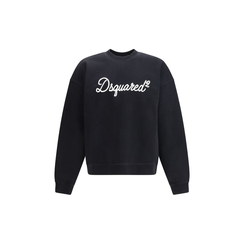 Dsquared² Black Cotton Sweatshirt - Luxe Nova