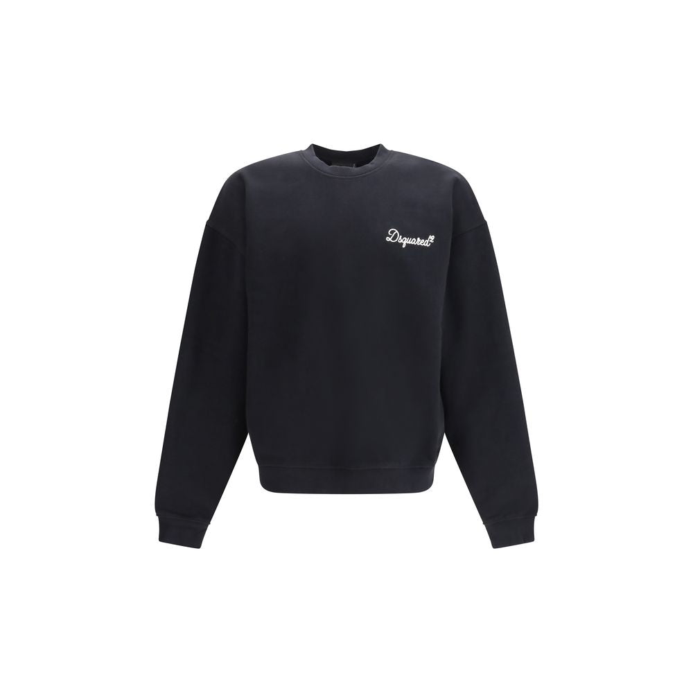 Dsquared² Black Cotton Sweatshirt - Luxe Nova