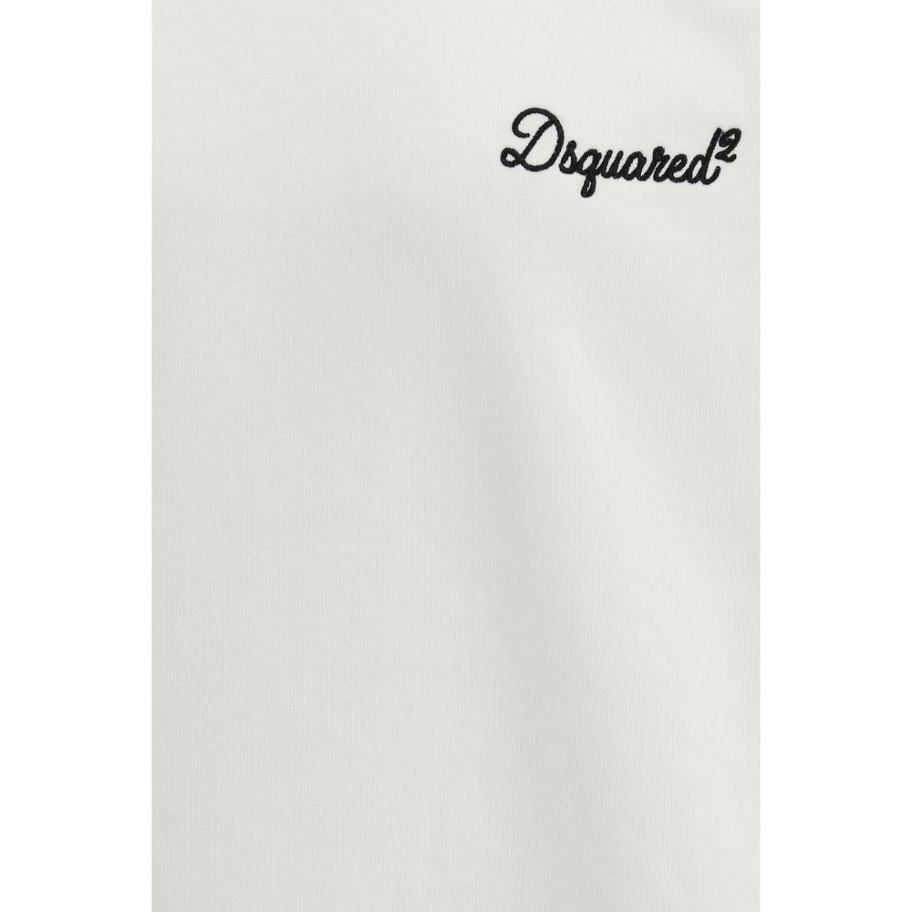 Dsquared² White Cotton Sweatshirt - Luxe Nova