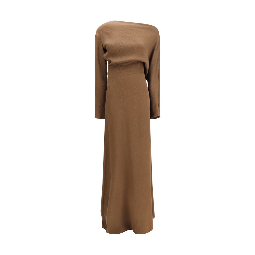 Petar Petrov Brown Silk Casual Dress - Luxe Nova