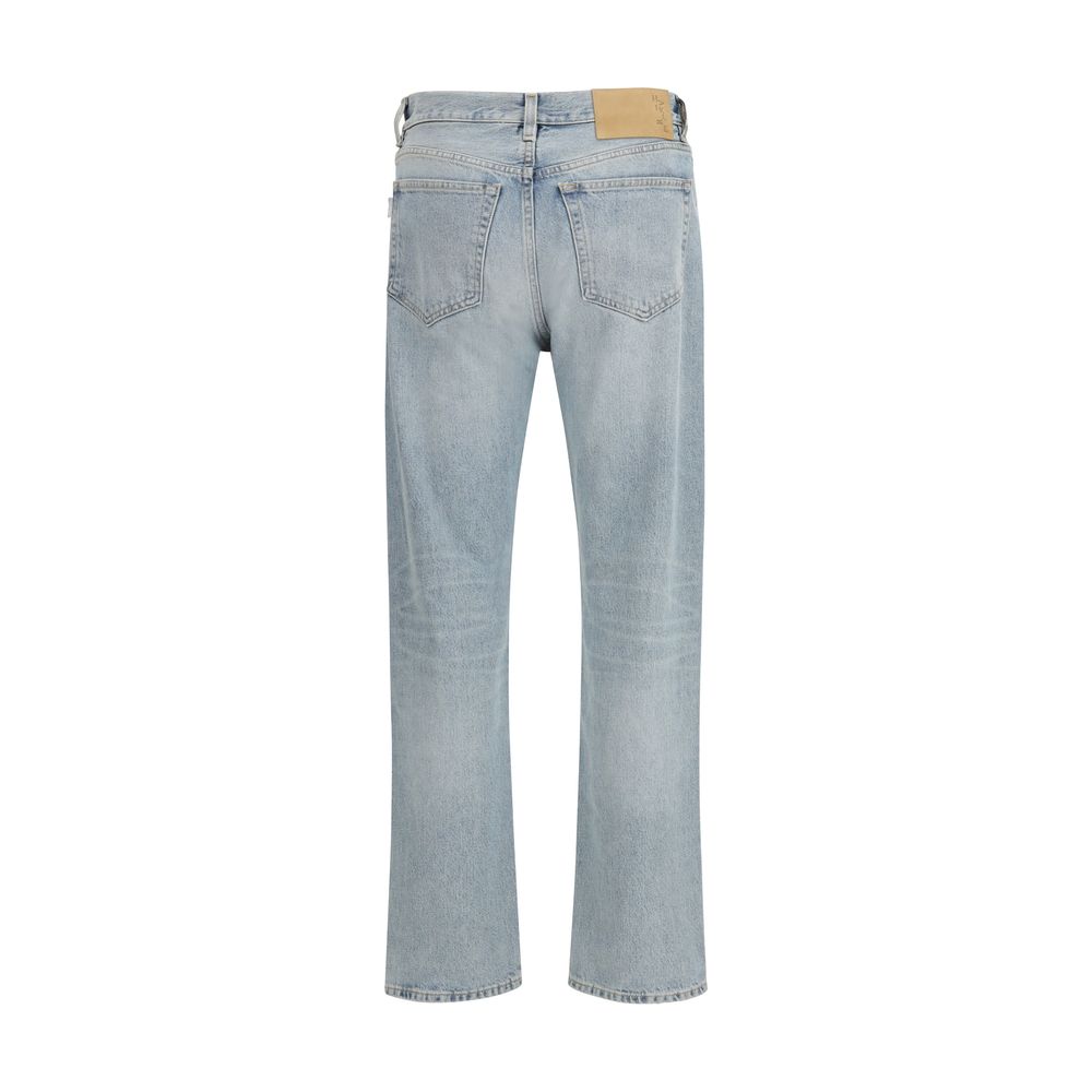 Haikure Blue Cotton Straight-Leg Jeans - Luxe Nova