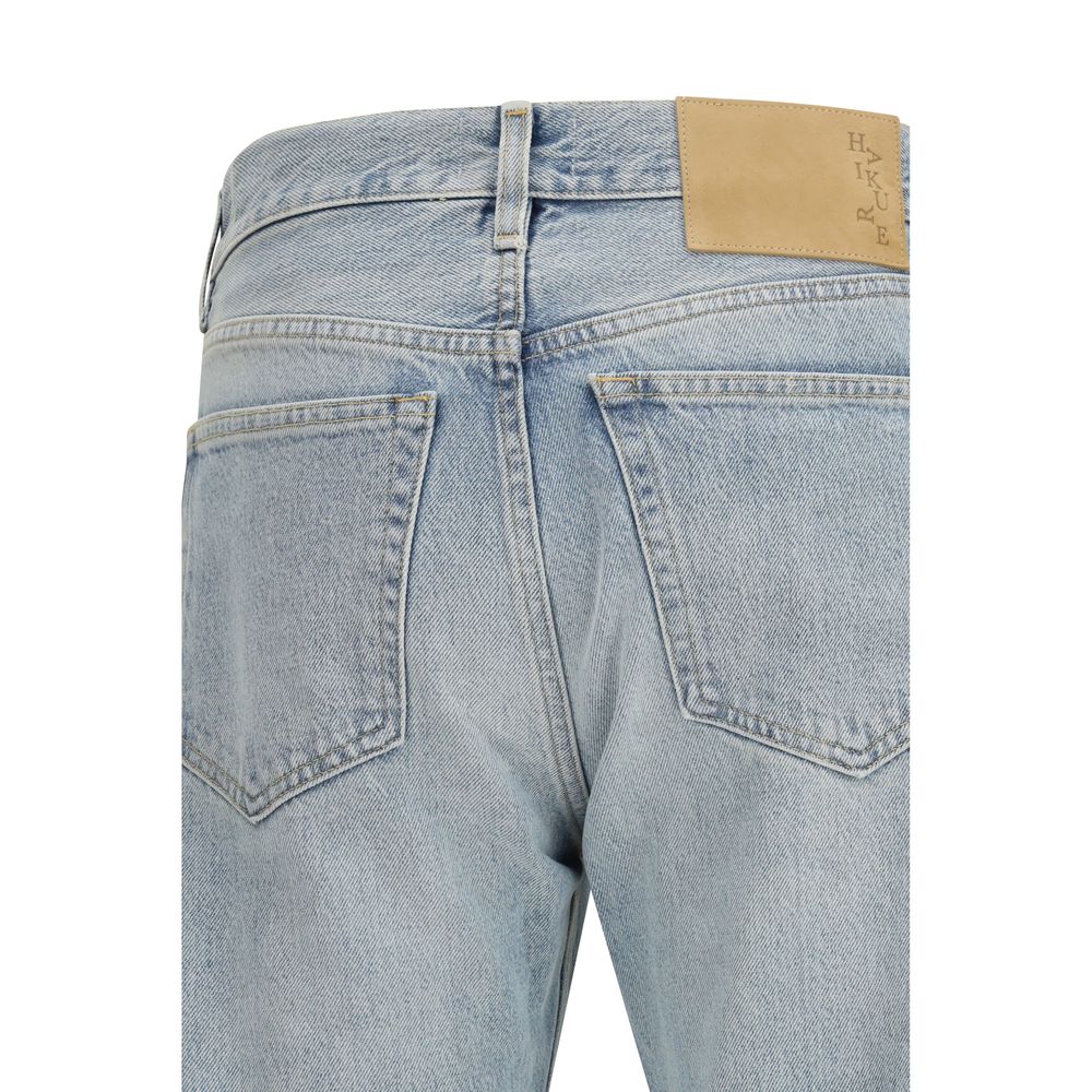 Haikure Blue Cotton Straight-Leg Jeans - Luxe Nova