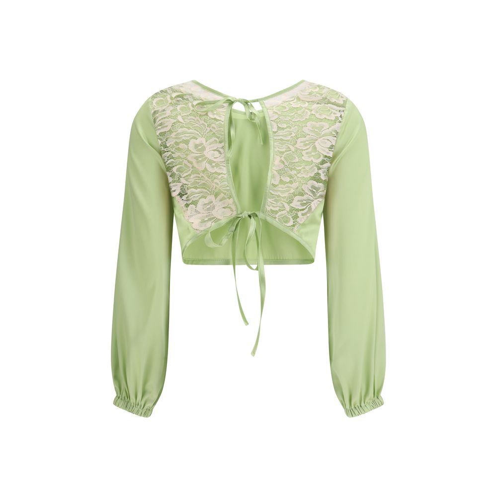 Kristina Ti Bicolor Silk Blouse - Luxe Nova