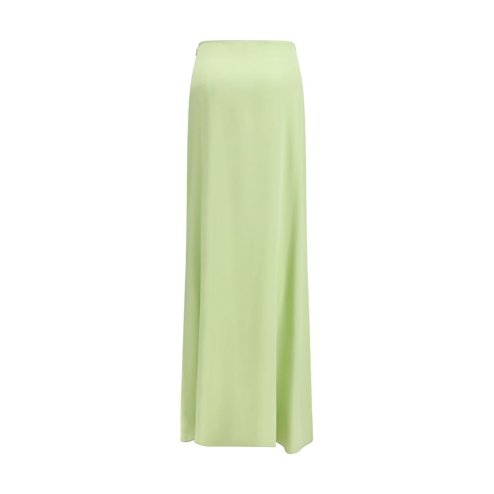 Kristina Ti Bicolor Silk Long Skirt - Luxe Nova
