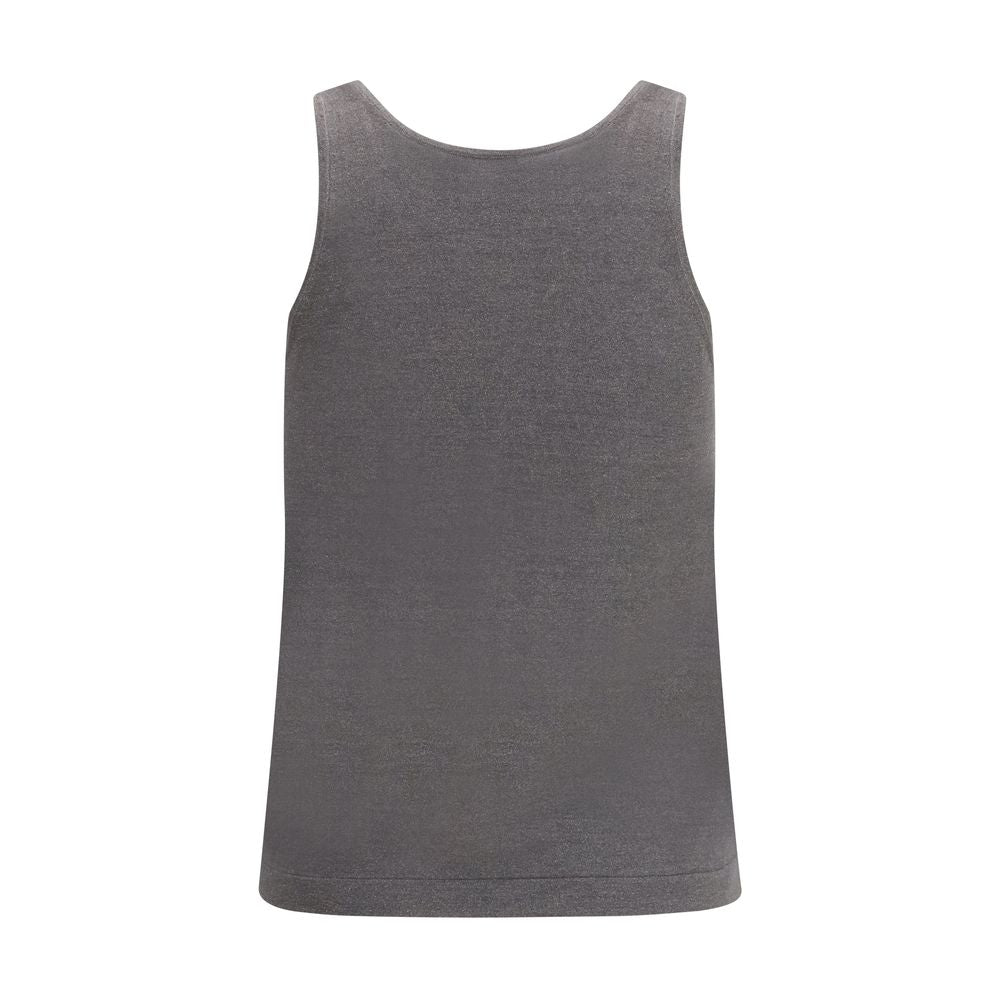 Brunello Cucinelli Gray Cashmere Top - Luxe Nova