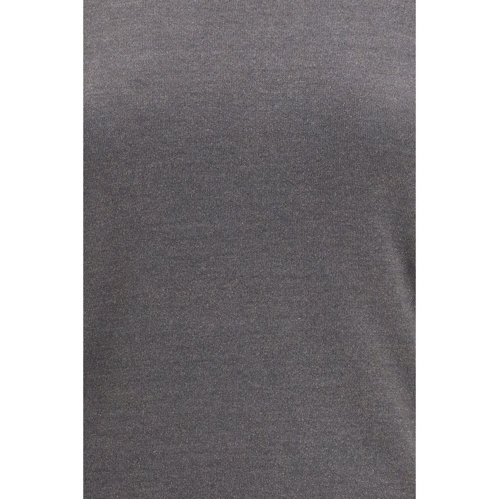 Brunello Cucinelli Gray Cashmere Top - Luxe Nova