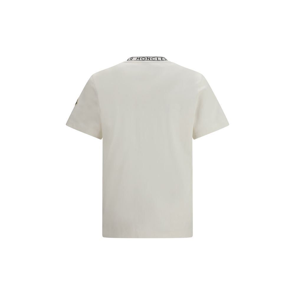 Moncler White Cotton T-Shirt - Luxe Nova