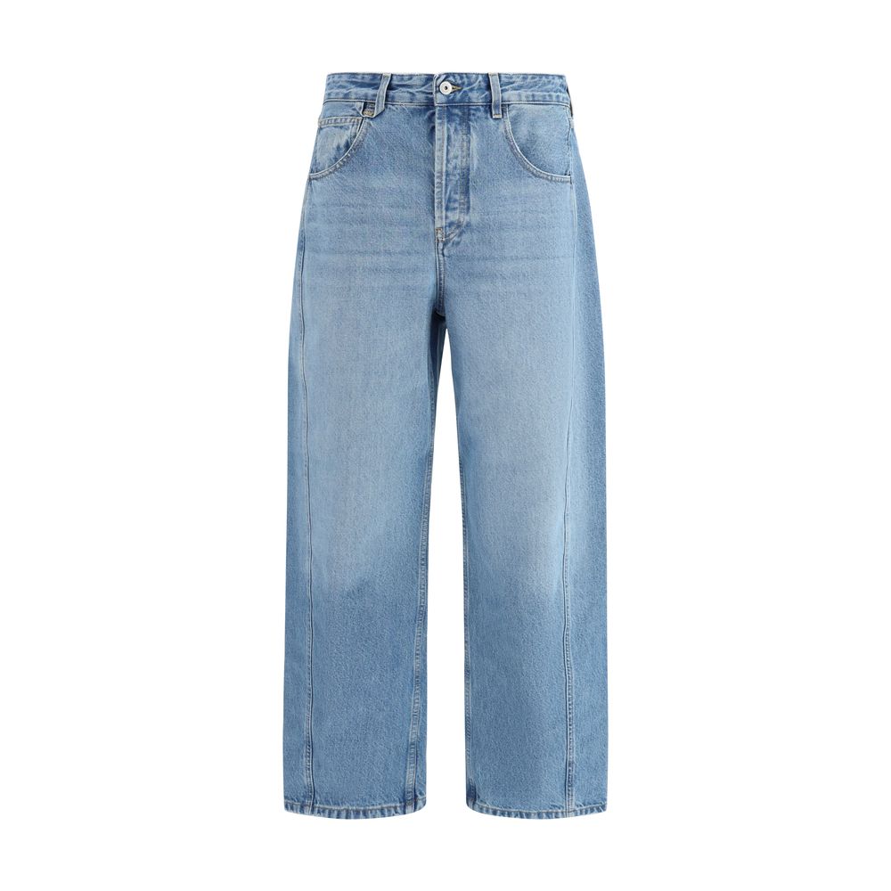 Jacquemus Blue Polyester Jeans Denim - Luxe Nova