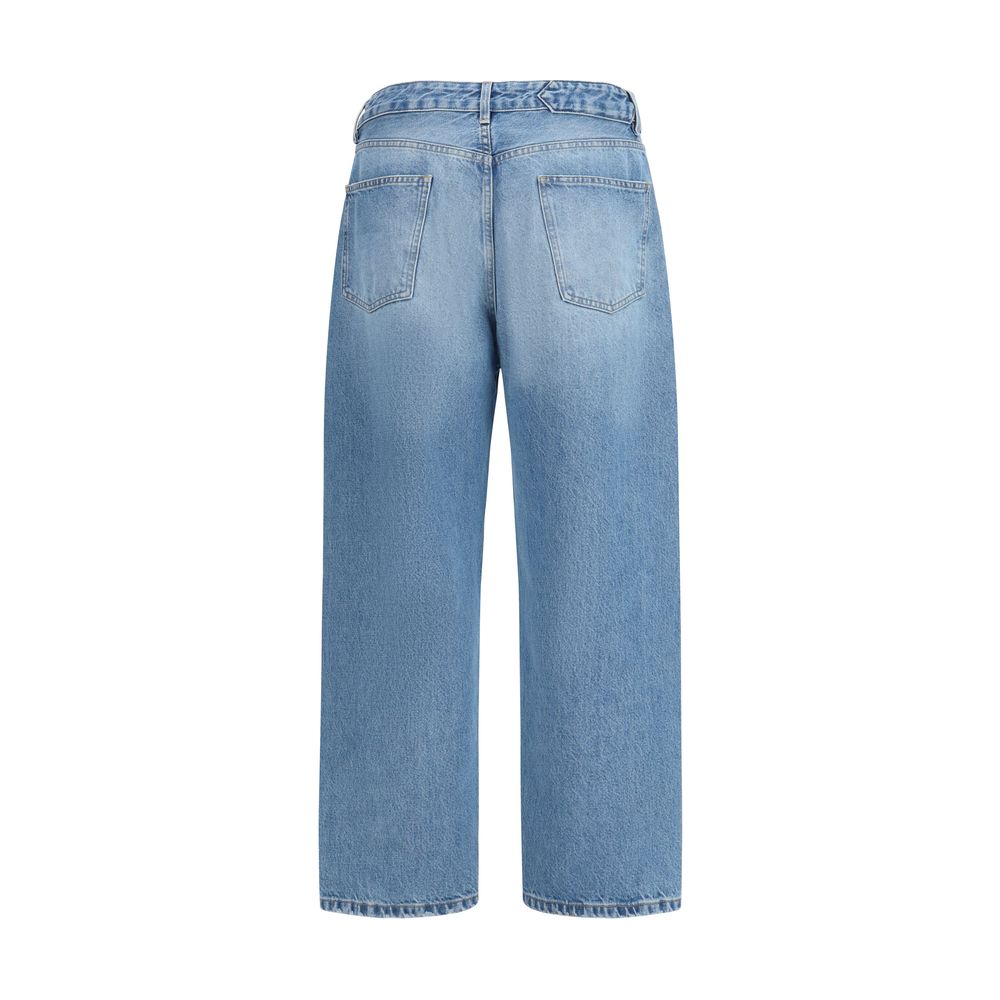 Jacquemus Blue Polyester Jeans Denim - Luxe Nova