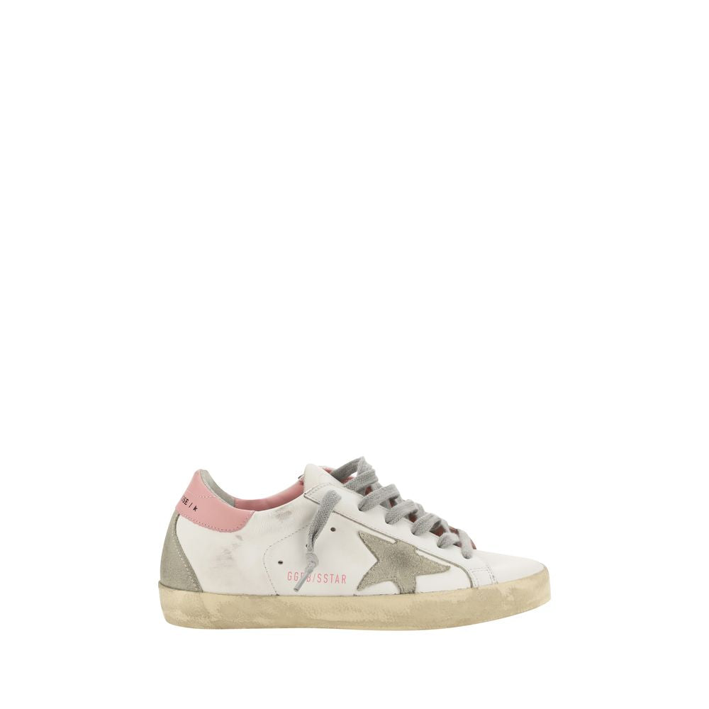 Golden Goose White Calf Leather Bos Taurus Low Top Sneakers - Luxe Nova