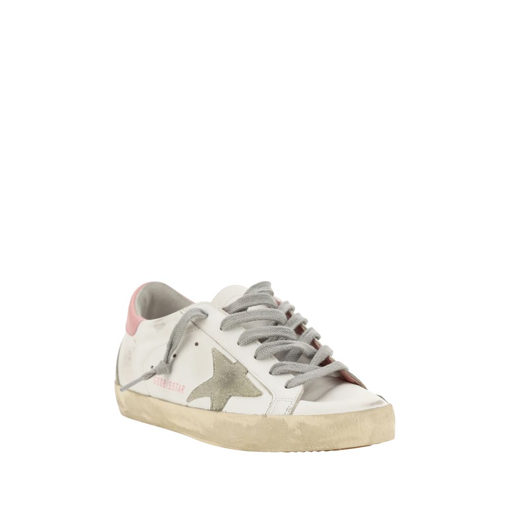 Golden Goose White Calf Leather Bos Taurus Low Top Sneakers - Luxe Nova