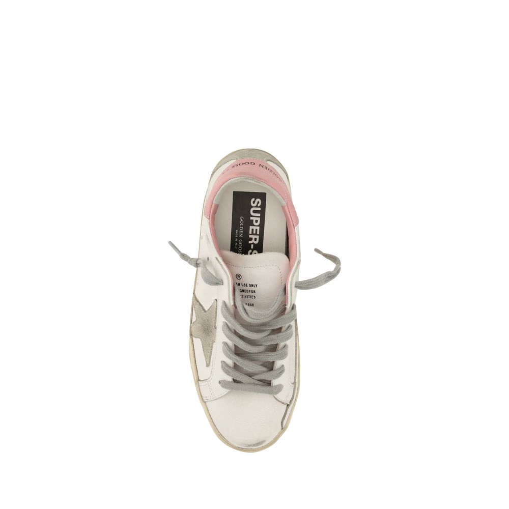 Golden Goose White Calf Leather Bos Taurus Low Top Sneakers - Luxe Nova