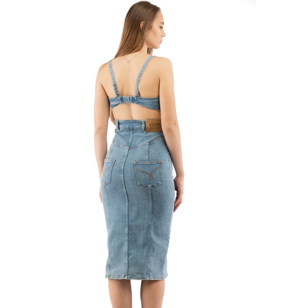 Moschino Multicolor Cotton Casual Dress