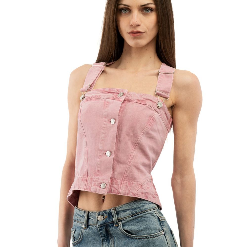 Moschino Multicolor Cotton Tank Tops