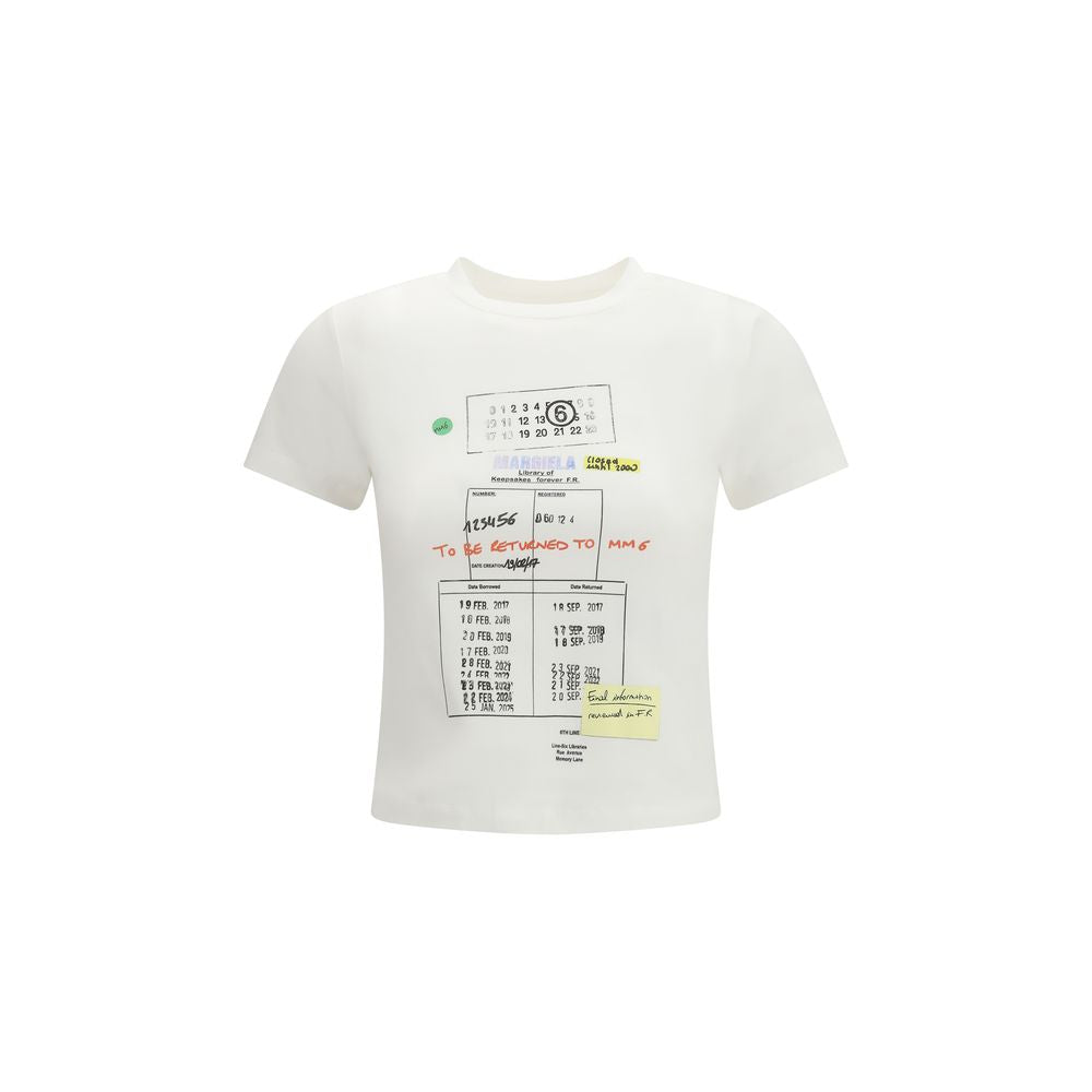 MM6 White Cotton T-Shirt - Luxe Nova
