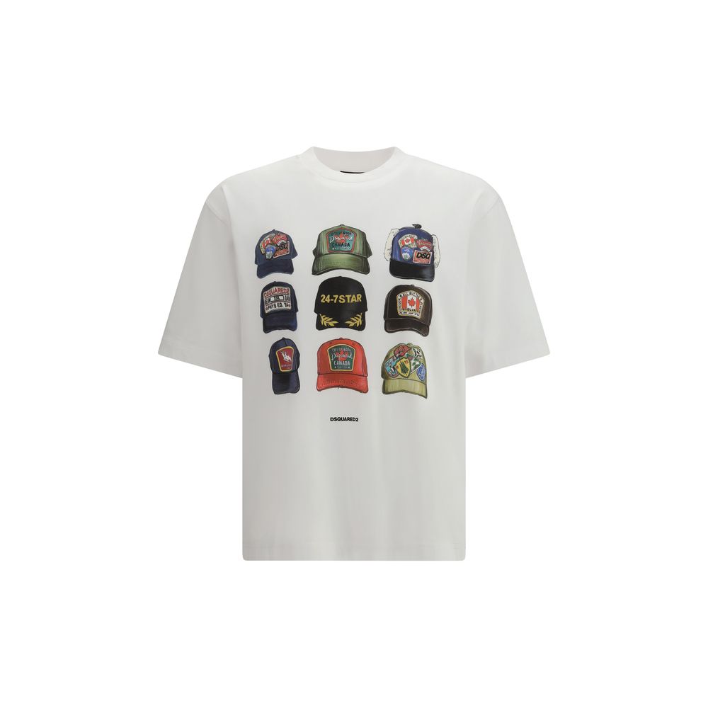Dsquared² White Cotton T-Shirt - Luxe Nova