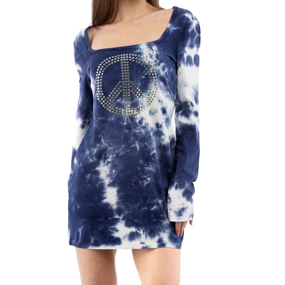 Moschino Multicolor Cotton Pattern Dress